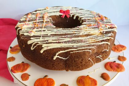 Κέικ γλυκιά κολοκύθα, μπαχαρικά cream cheese